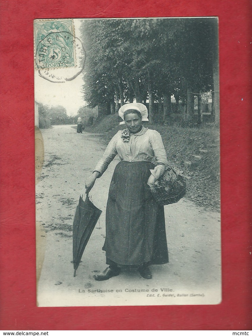 CPA -  La Sarthoise En Costumes De Ville  -( Sarthe ) - Autres & Non Classés