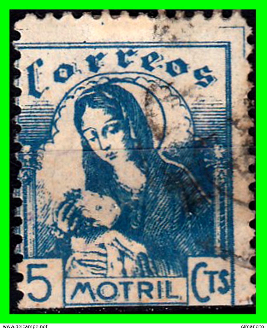 ESPAÑA  MOTRIL, CORREOS, 5C AZUL, ALLEPUZ  USADO - Fiscali-postali