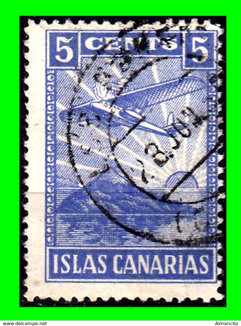 ESPAÑA  SELLO DE 5 Ctm. ((  ISLA CANARIAS  )) GUERRA CIVIL AZUL - Kriegssteuermarken