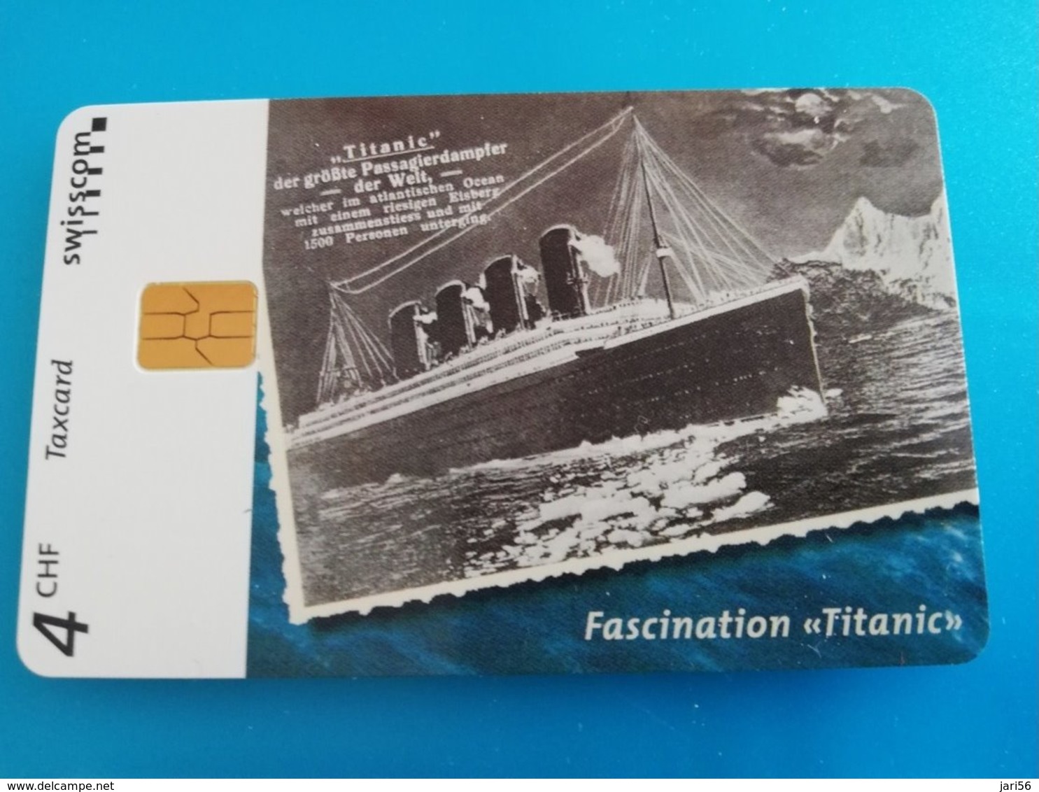 ZWITSERLAND/SUISSE 3  CARDS TITANIC LIMITED EDITION,  CHIPCARDS IN COLLECTORS MAP MINT     ** 1284**