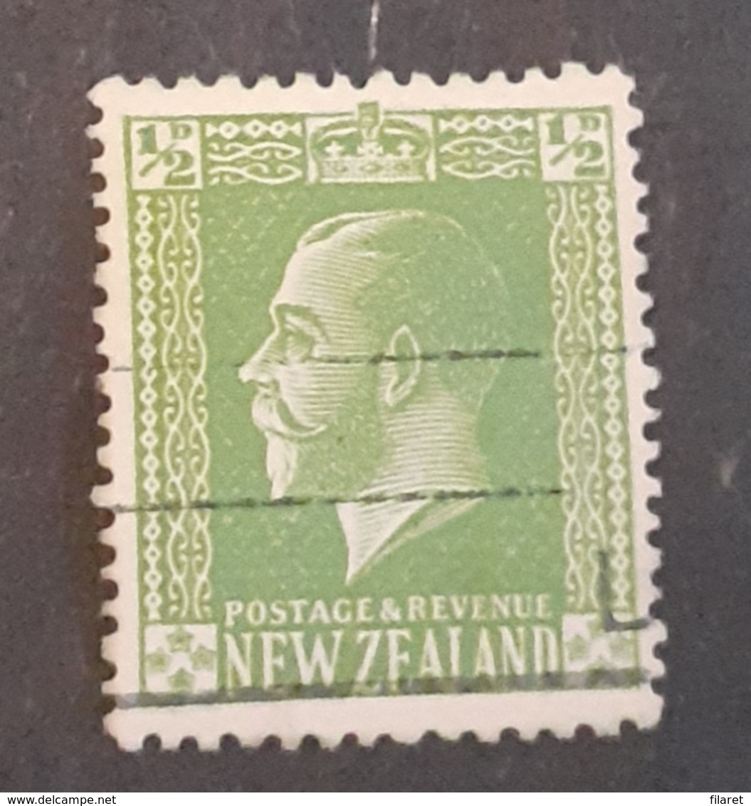 NEW ZEELAND,1/2 D,KING GEORGE VI - Gebruikt