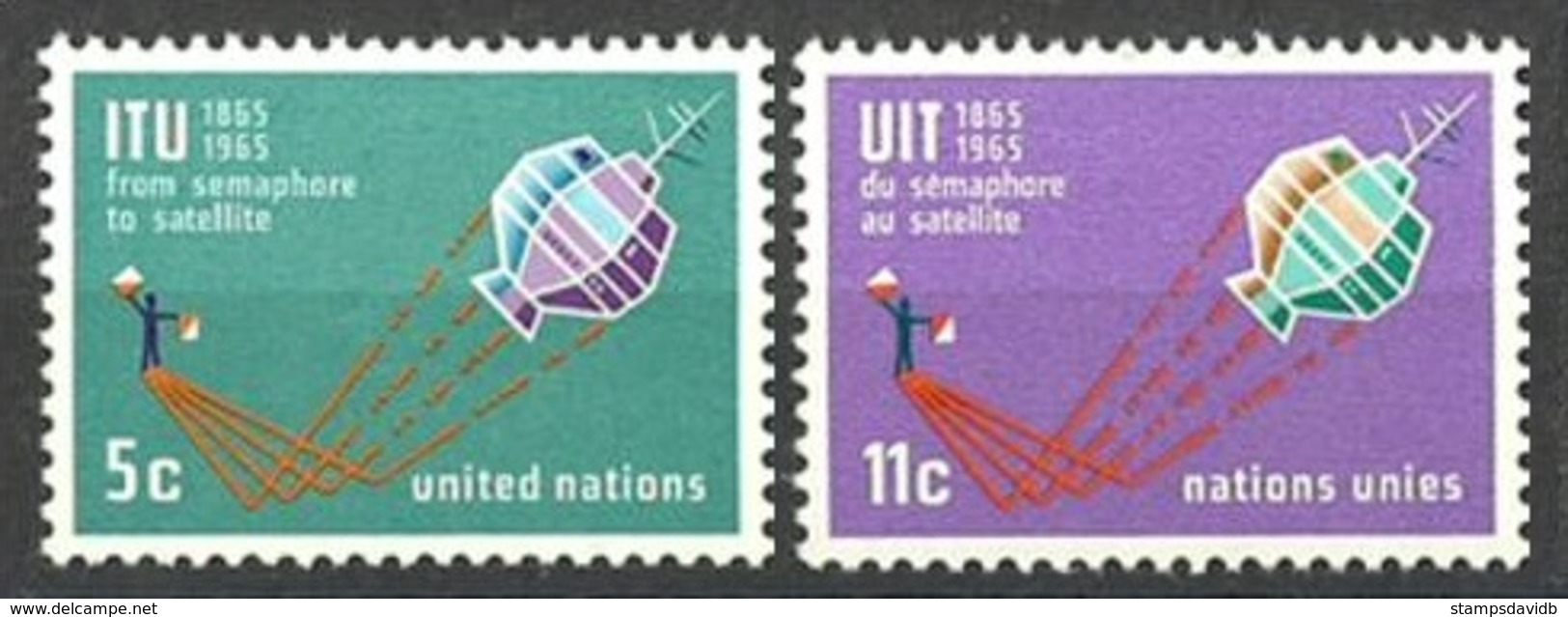 1965	UN New York	152-153	Satellite - North  America