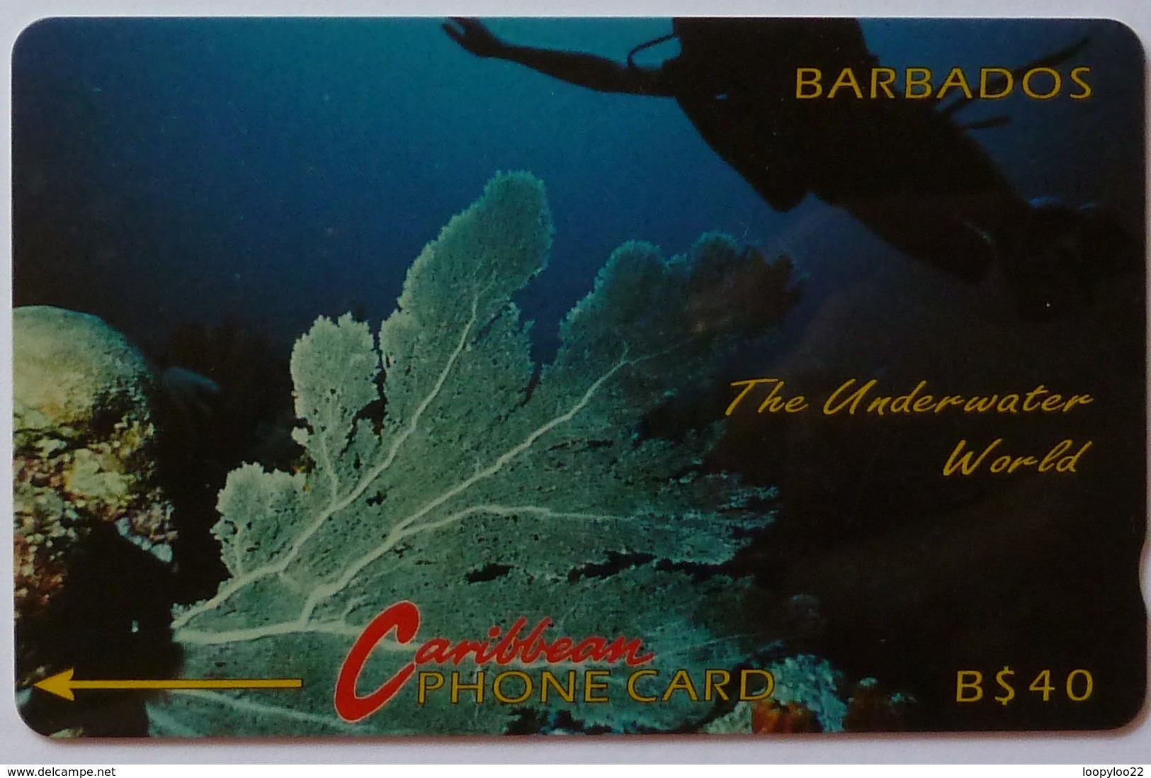 BARBADOS - GPT - Underwater World - BAR-5C - 5CBDC - 1991 - 16000ex - Used - Barbados