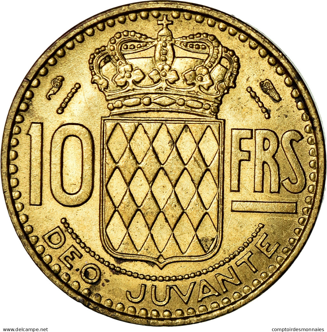 Monnaie, Monaco, Rainier III, 10 Francs, 1950, SUP, Aluminum-Bronze - 1949-1956 Francos Antiguos
