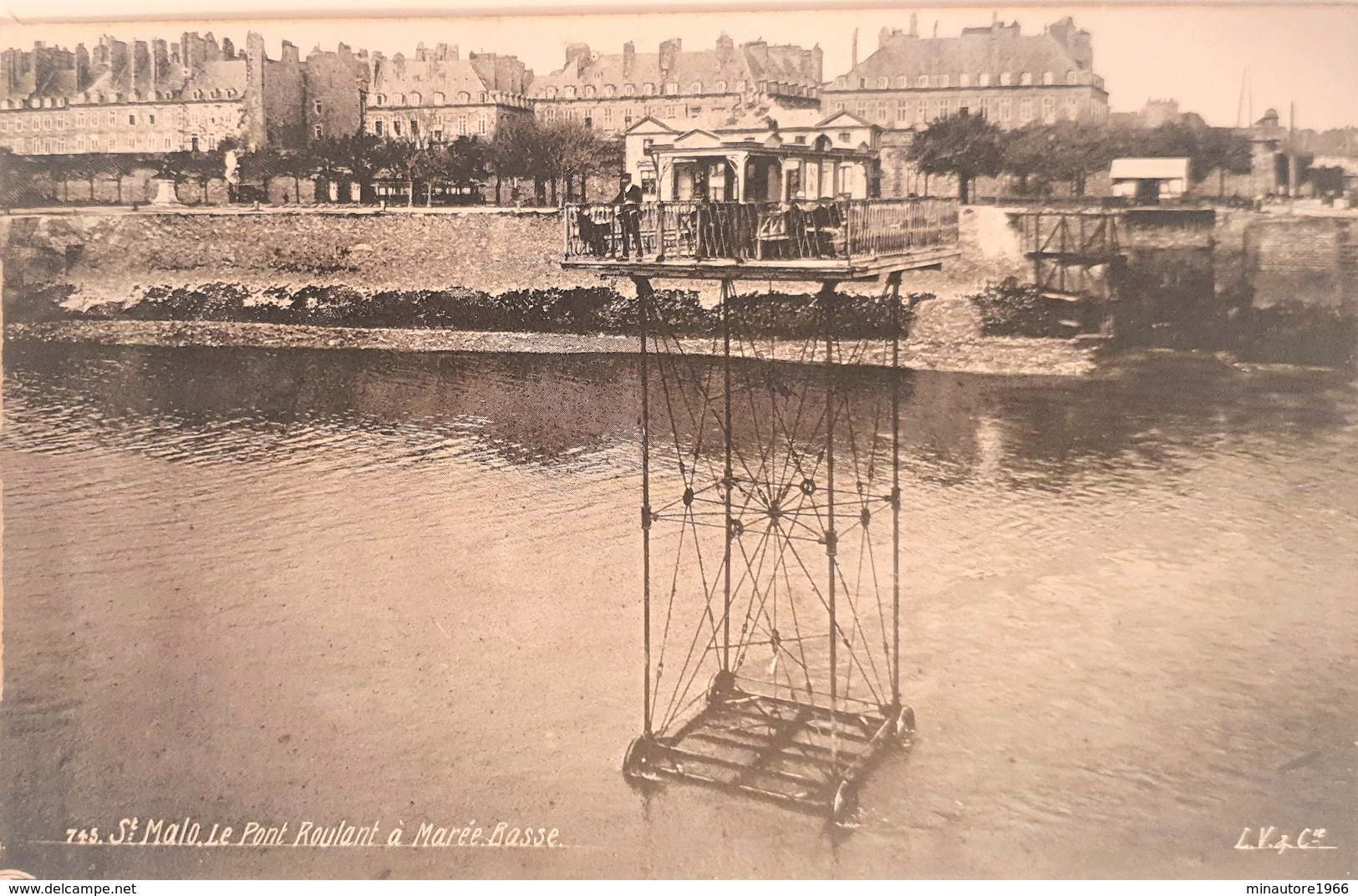 CPA FRANCE - 35 - Saint Malo - Le Pont Roulant à Marée Basse - Saint Malo