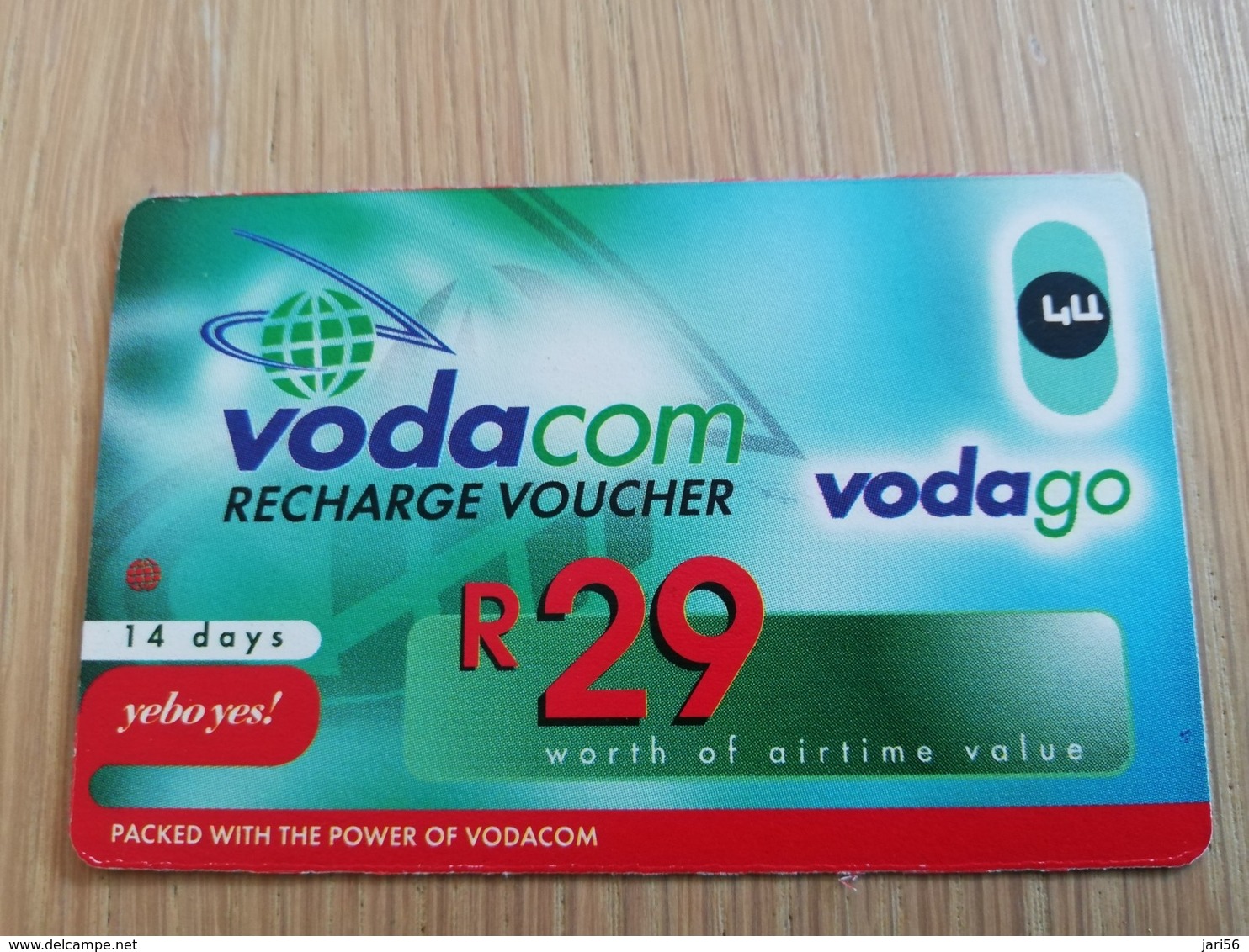 SOUTH AFRIKA  110 R   RECHARGE VOUCHER      1CARD Used **1326** - Sudafrica