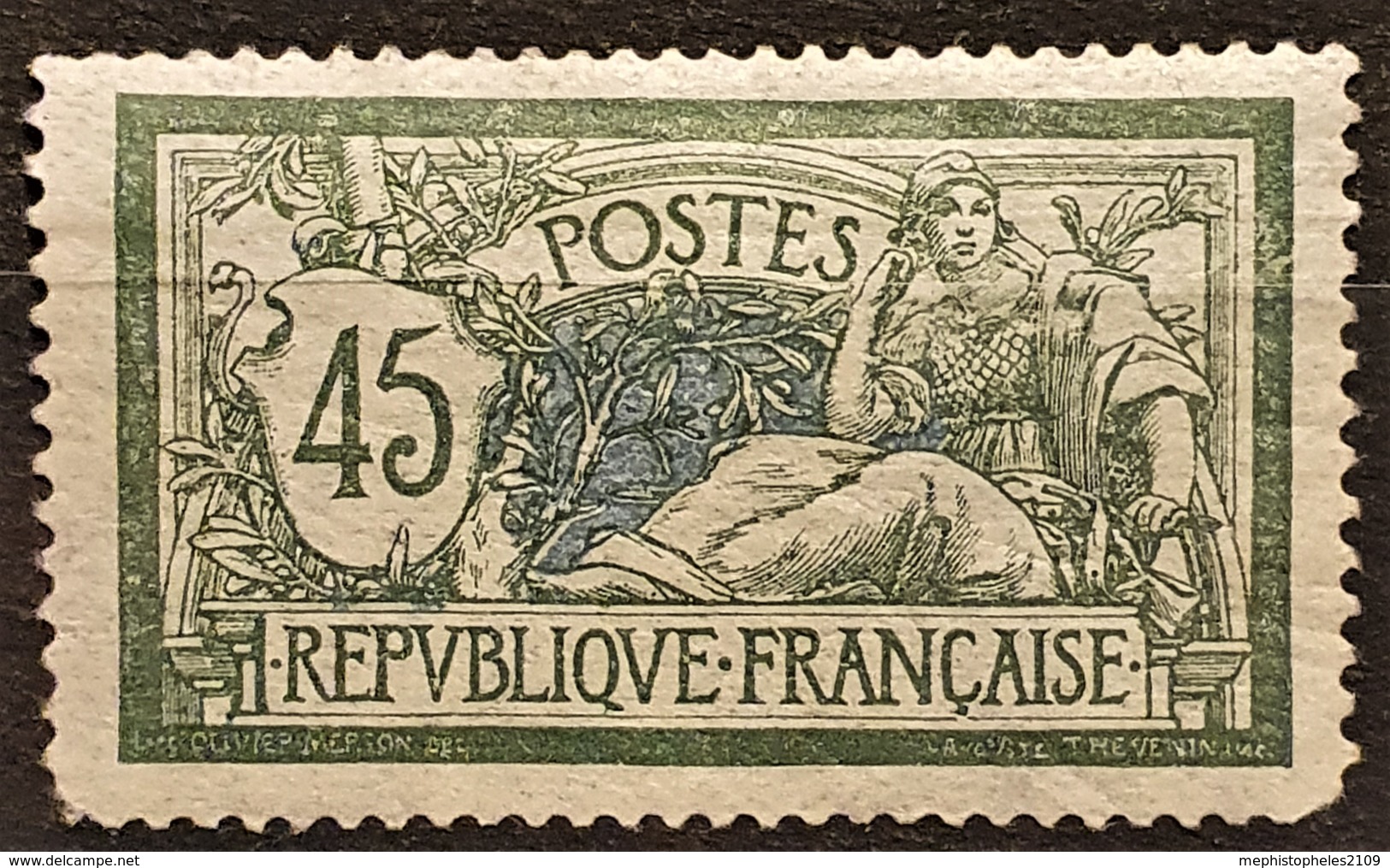 FRANCE 1907 - MLH - YT 143 - 45c - 1900-27 Merson