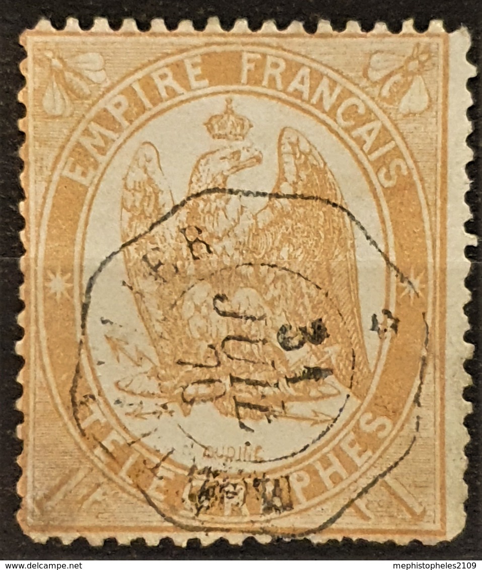 FRANCE 1868 - Canceled - YT 7 - 1F - Télégraphe - Telegraaf-en Telefoonzegels