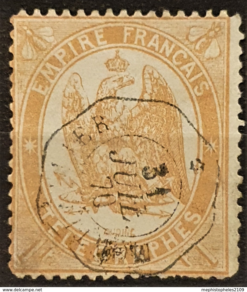 FRANCE 1868 - Canceled - YT 7 - 1F - Télégraphe - Telegraphie Und Telefon