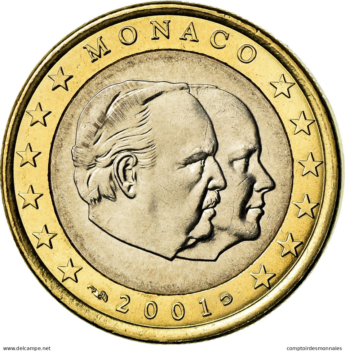 Monaco, Euro, 2001, SUP+, Bi-Metallic, Gadoury:MC178, KM:173 - Monaco