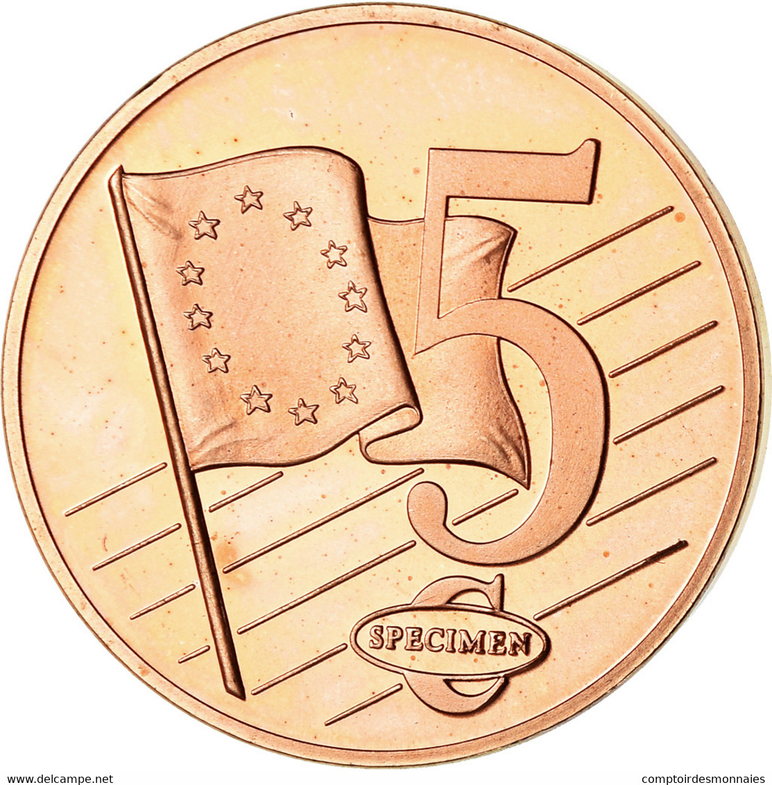 San Marino, 5 Euro Cent, 2005, Unofficial Private Coin, SPL, Copper Plated Steel - Pruebas Privadas