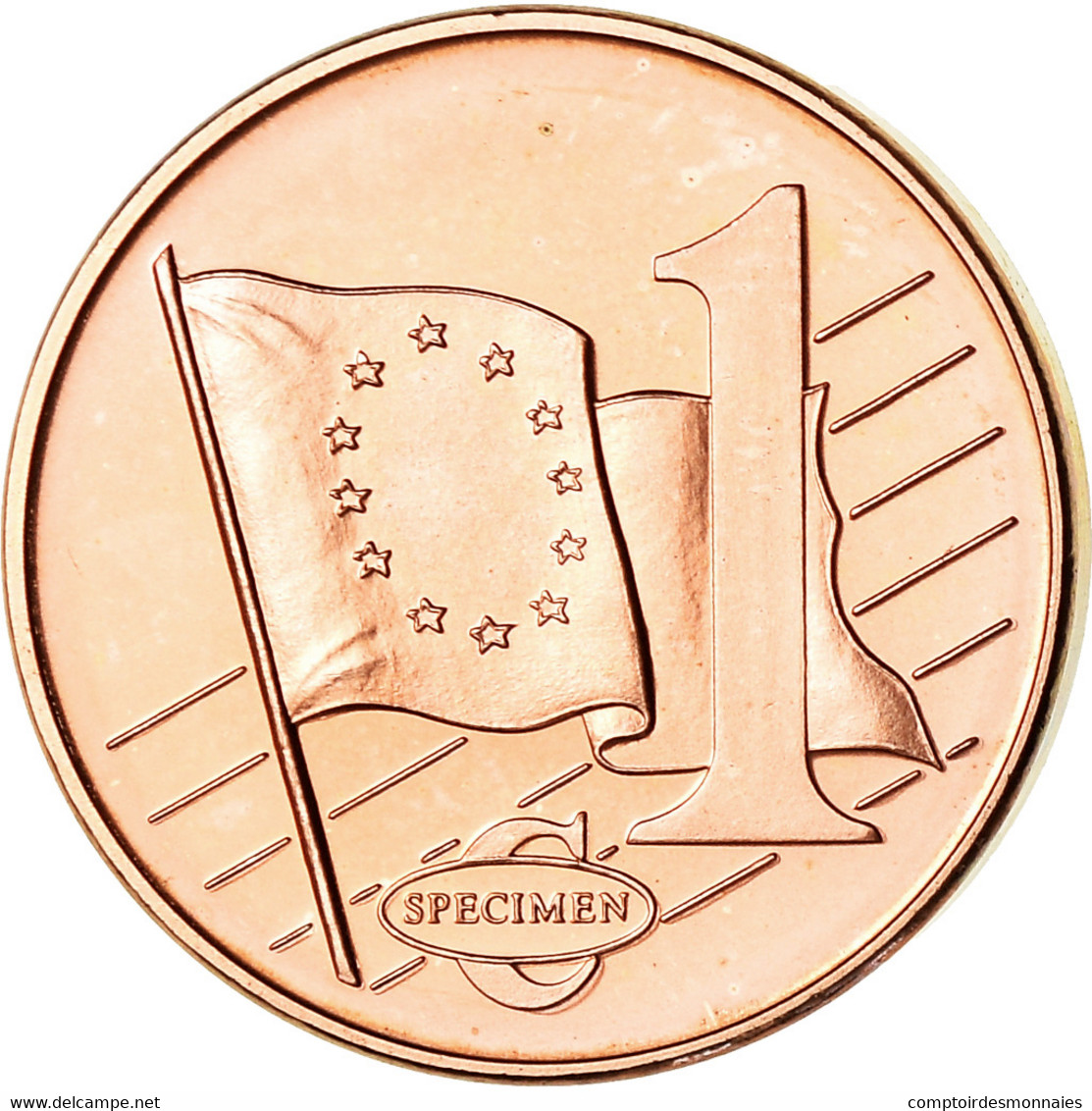 Chypre, Euro Cent, 2003, Unofficial Private Coin, SPL, Copper Plated Steel - Essais Privés / Non-officiels