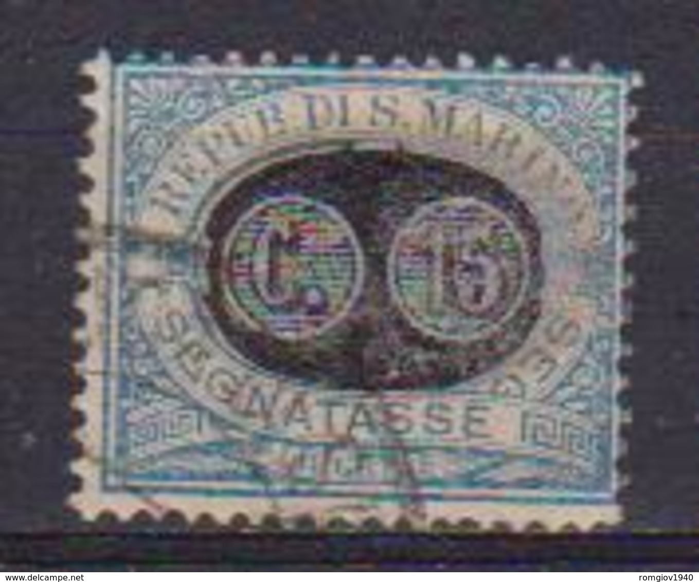 SAN MARINO  1931  SEGNATASSE DEL 1925 SOPRASTAMPATI SASS. 32 USATO VF - Segnatasse