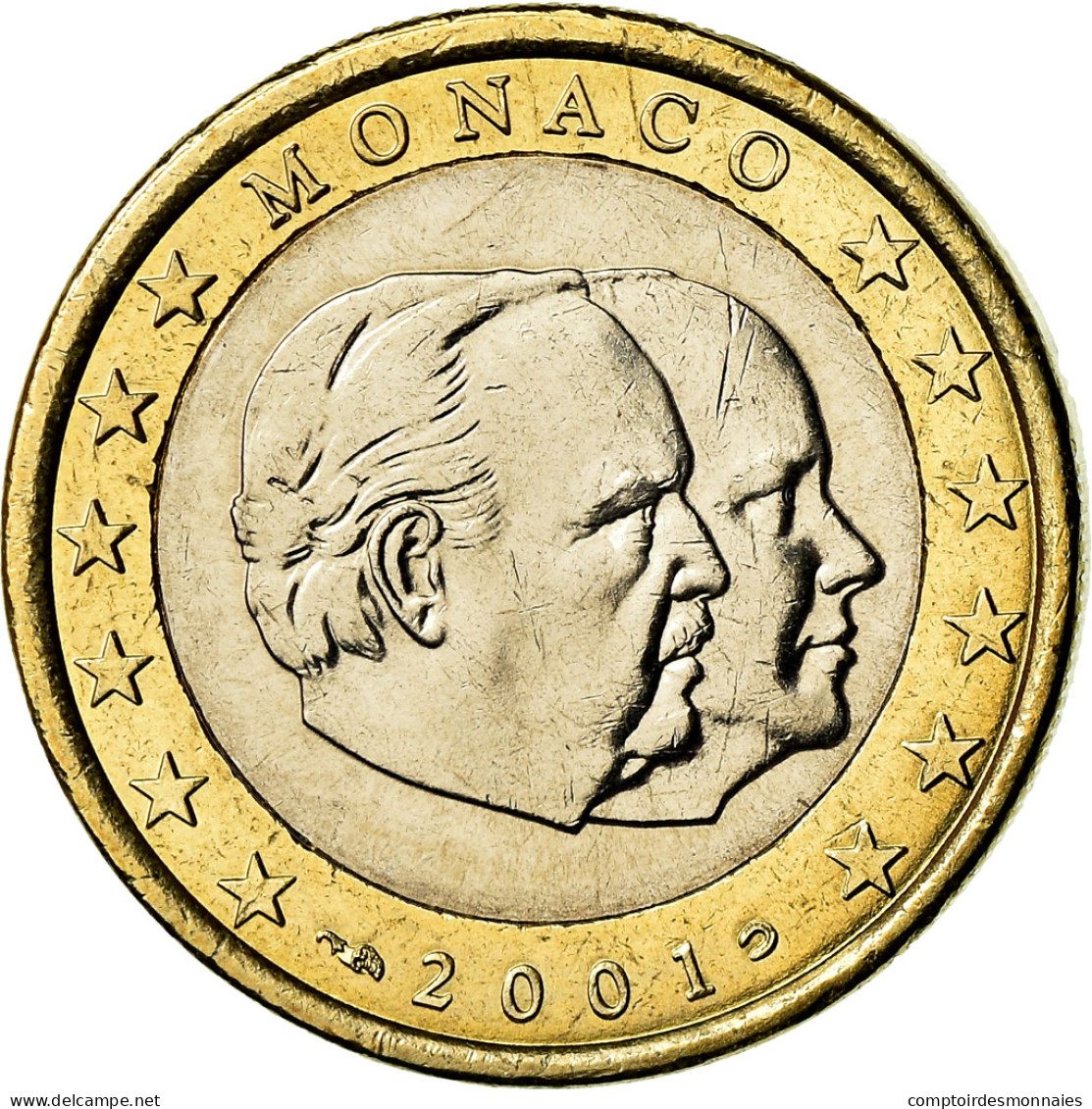 Monaco, Euro, 2001, SUP, Bi-Metallic, Gadoury:MC178, KM:173 - Monaco