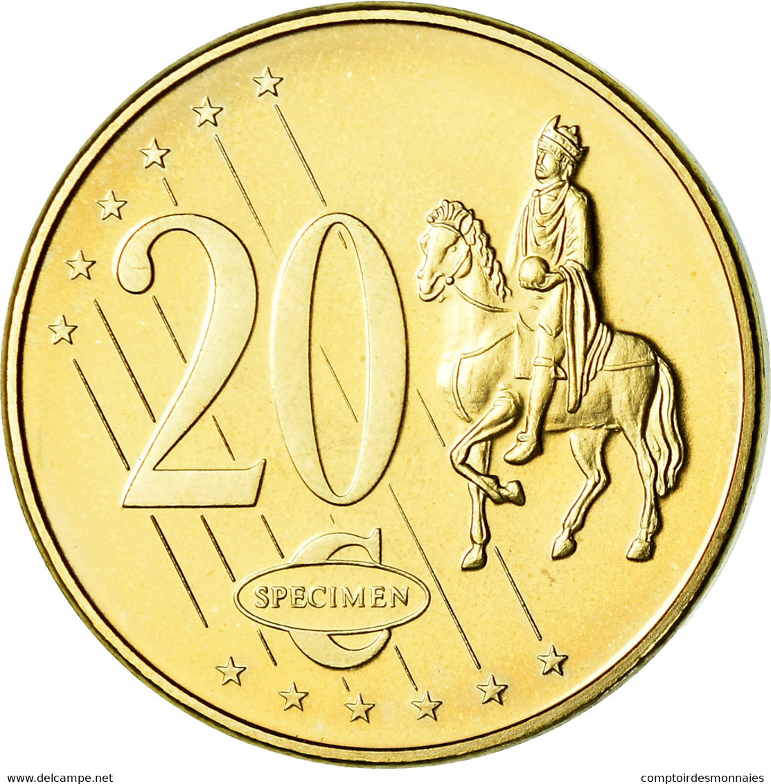 Chypre, 20 Euro Cent, 2003, Unofficial Private Coin, SPL, Laiton - Privéproeven