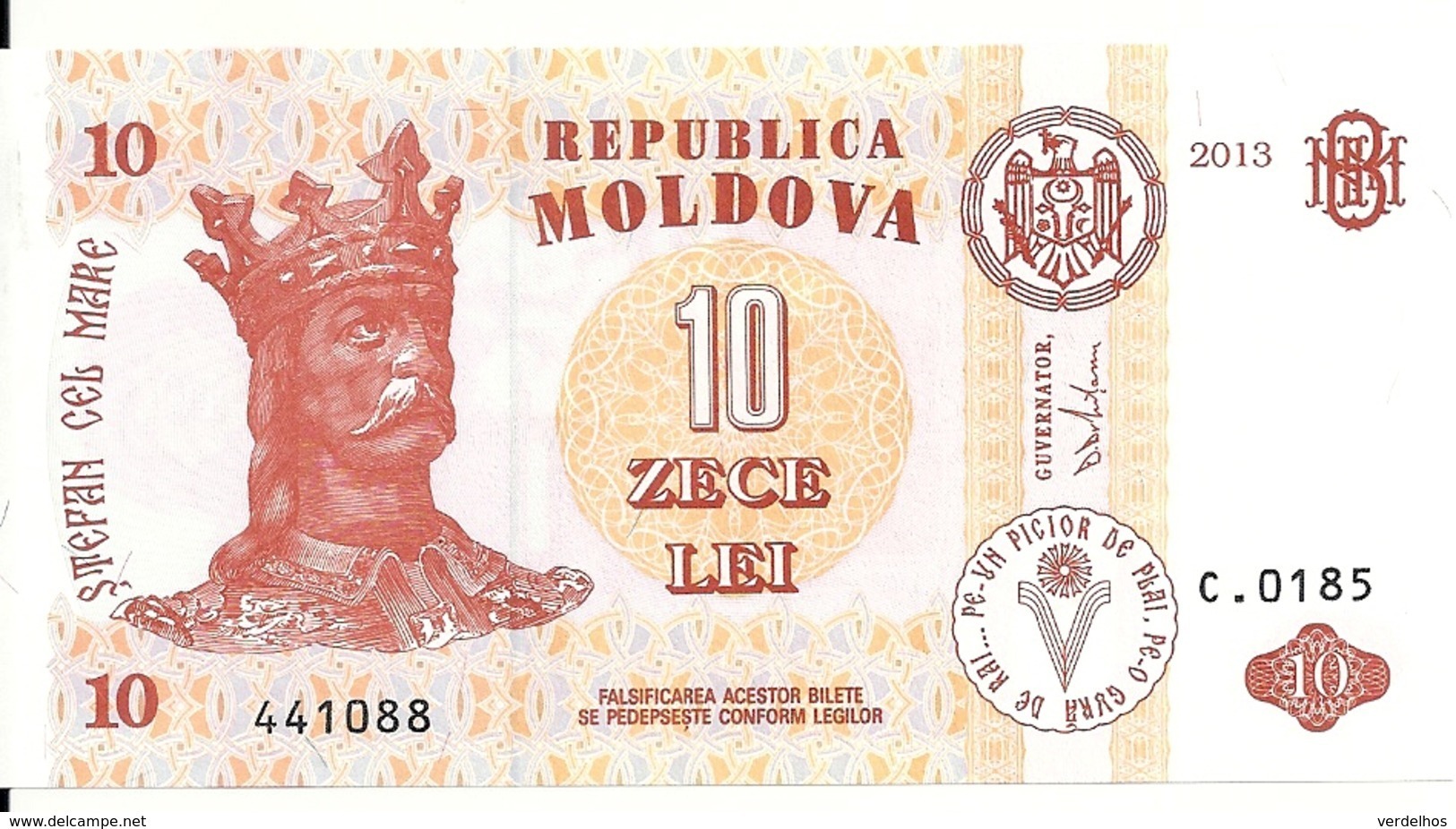 MOLDAVIE 10 LEI  2013 UNC P 10 G - Moldavie