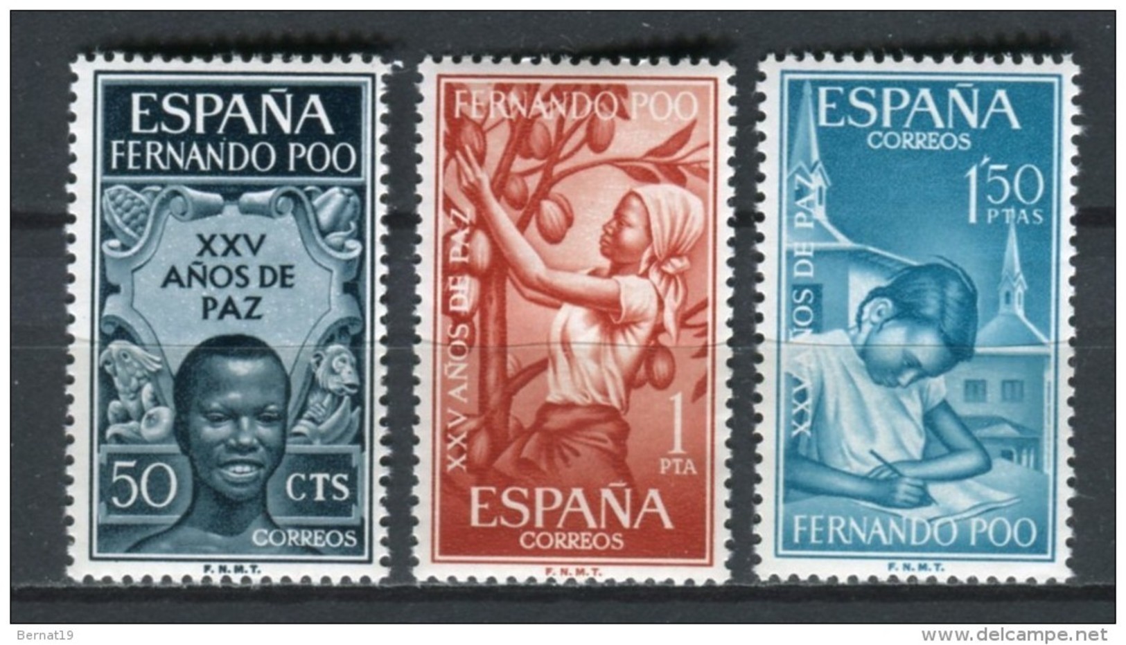 Fernando Poo 1965. Edifil 239-41 ** MNH. - Fernando Po