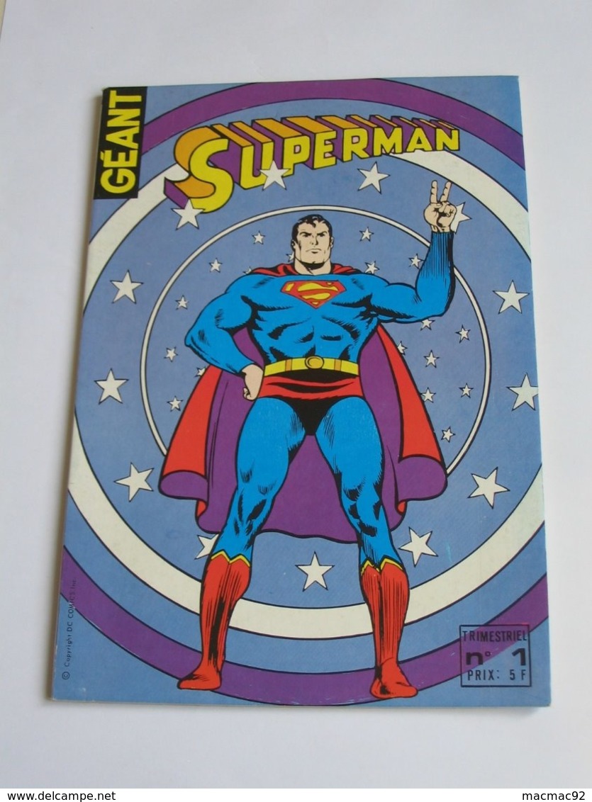 SUPERMAN Géant  N°1    **** EN ACHAT IMMÉDIAT **** - Superman