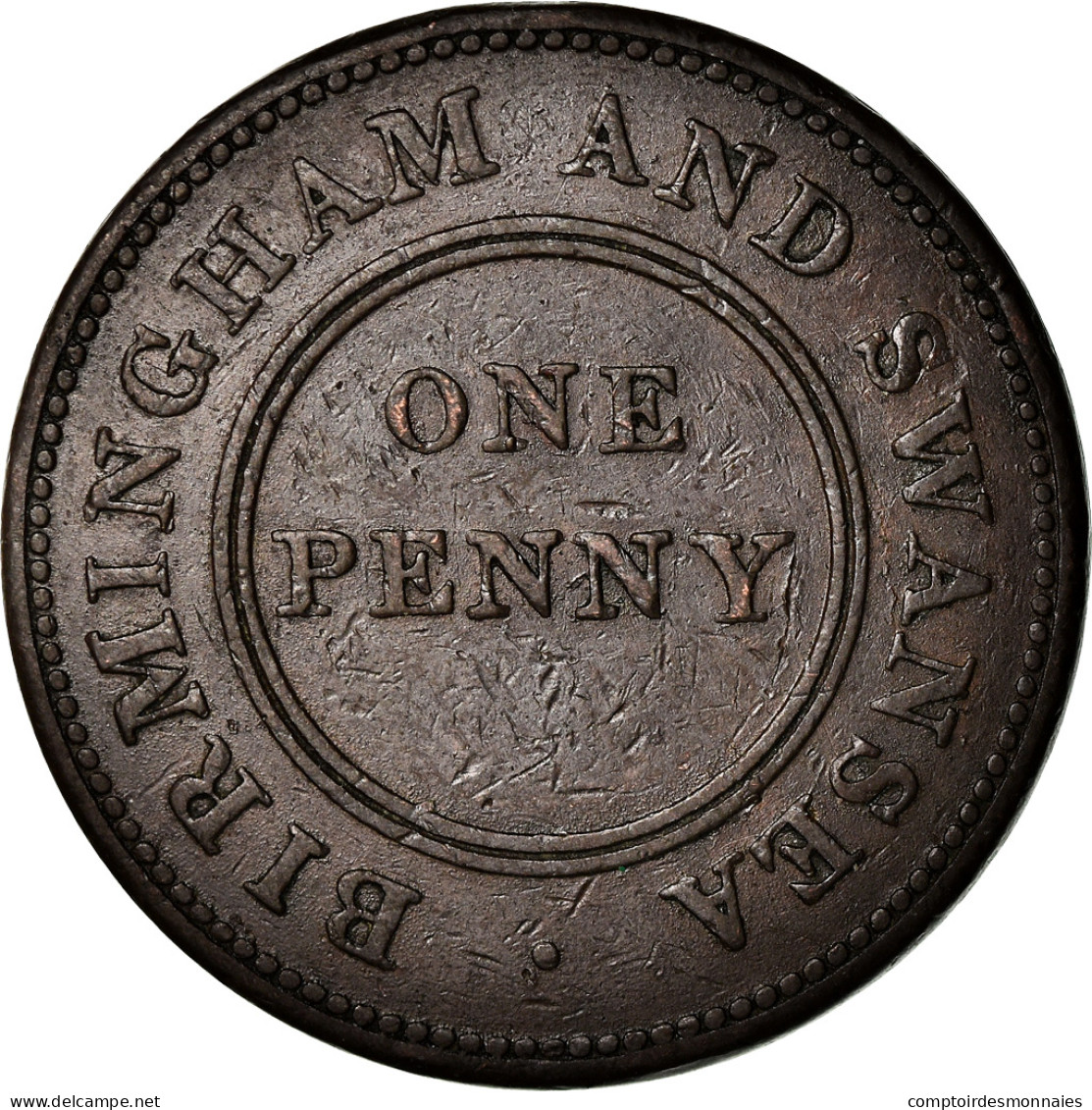 Monnaie, Grande-Bretagne, Birmingham And Swansea, Penny Token, 1811, Birmingham - Altri & Non Classificati