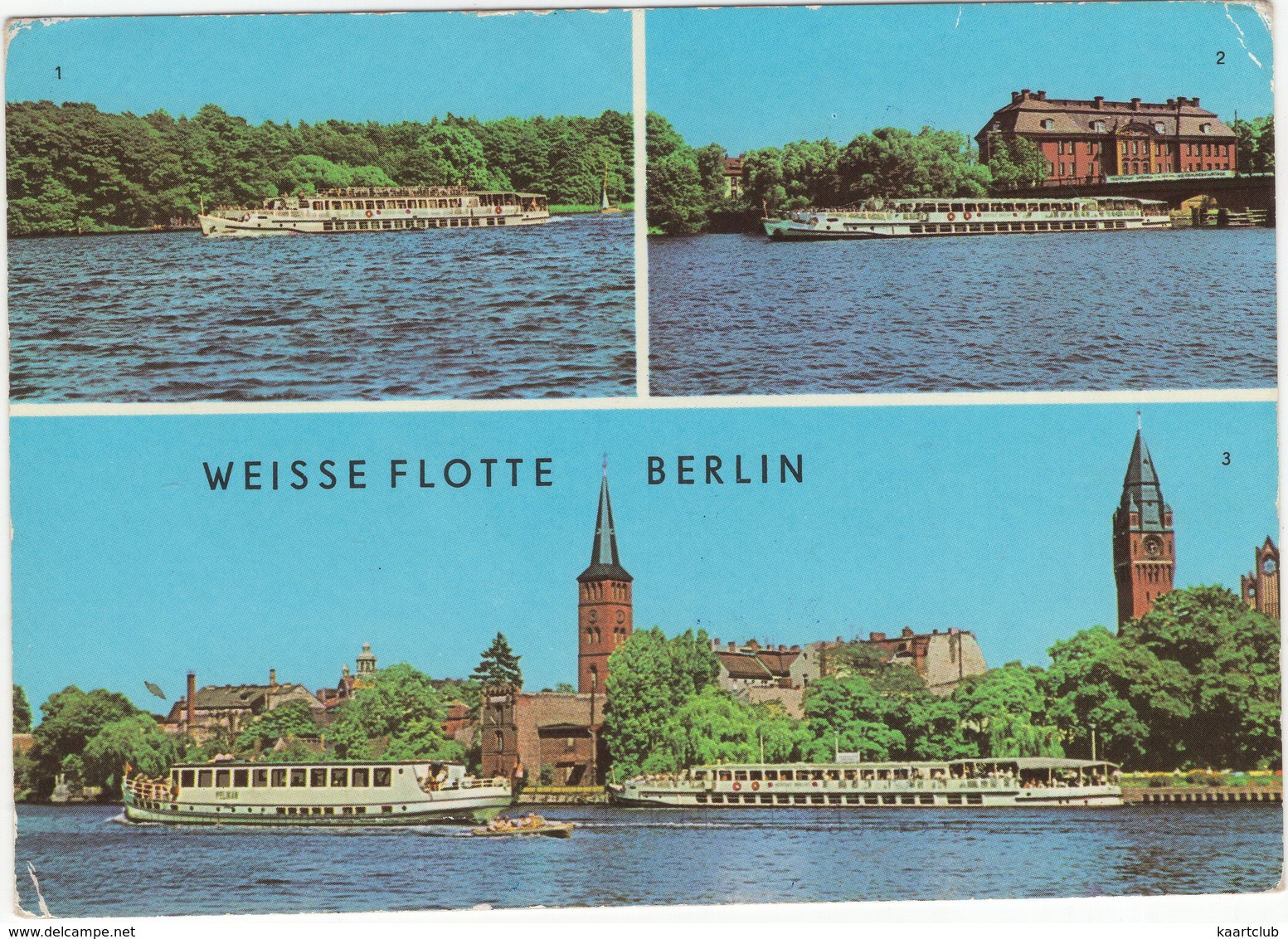 Weisse Flotte Berlin: Luxusschiff Auf Dem Langen See, Luxusschiff Am Köpenicker-  Schloß & Becken - (DDR) - Treptow