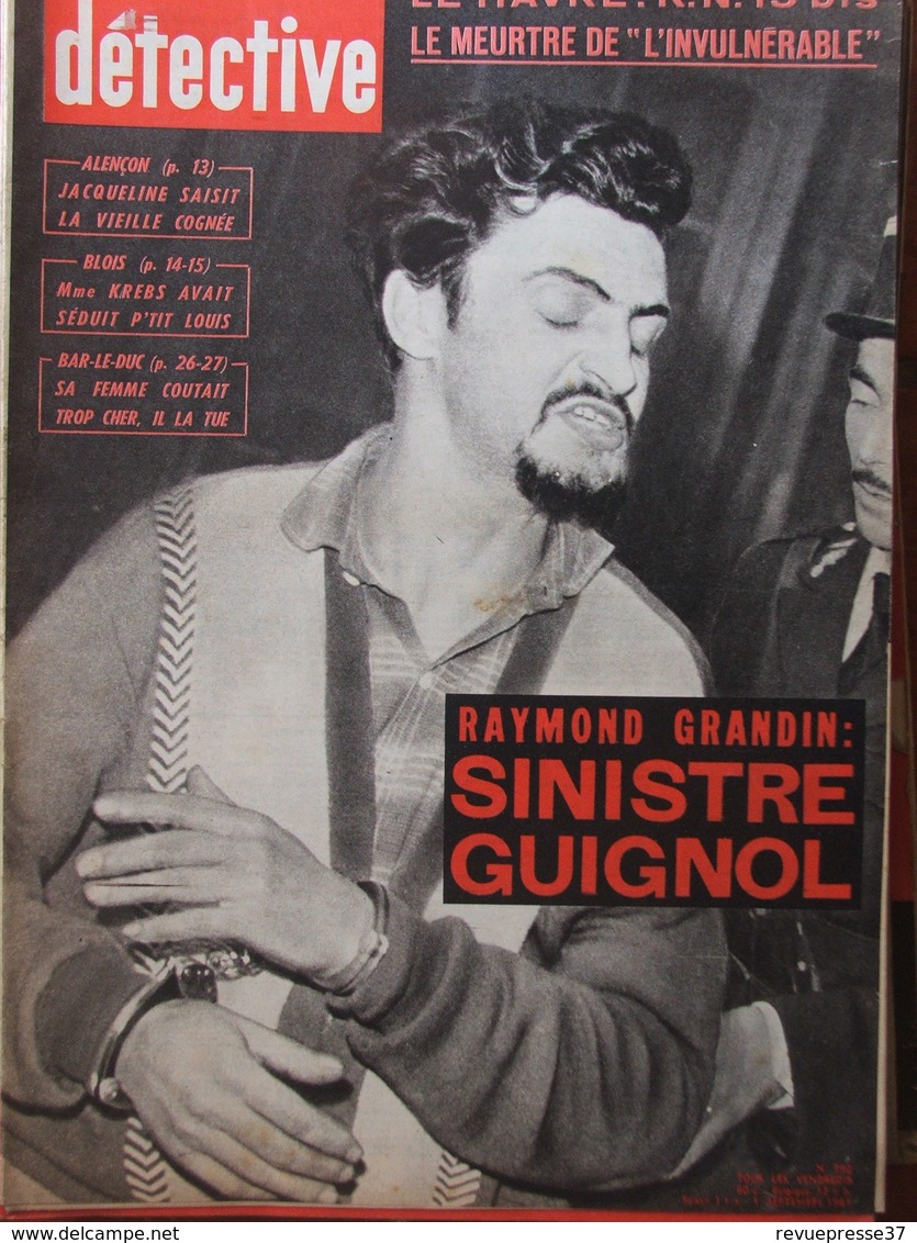 Détective N°663 (13 Mars 1959) Mystère De La Rochetaillée - L'abbé Cochu - Maïté - Altri & Non Classificati