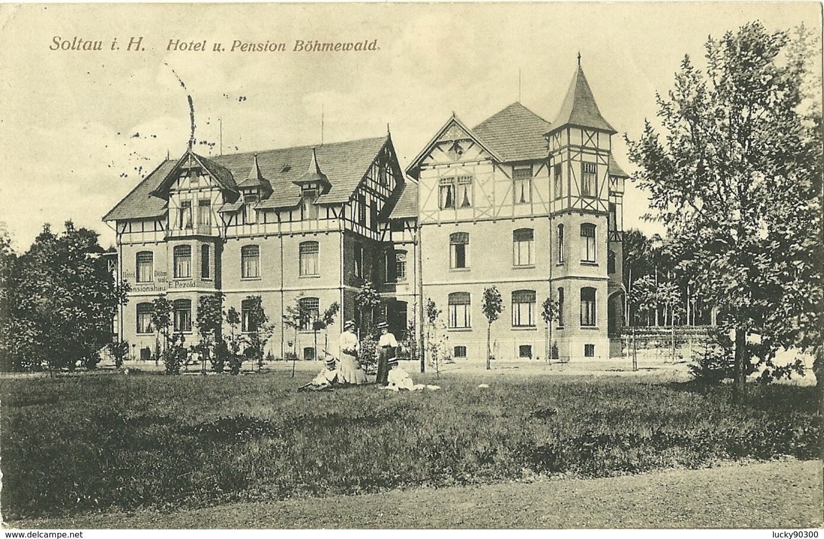 SOLTAU - HOTEL PENSION BOHMEWALD - TAMPON SOLTAU HANNOVER 1915 - Soltau