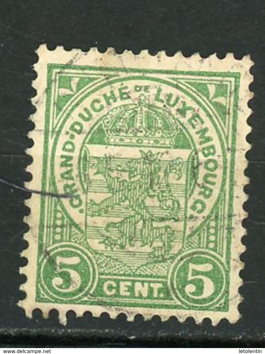LUXEMBOURG : DIVERS N° Yvert  92 Obli. - 1907-24 Wapenschild