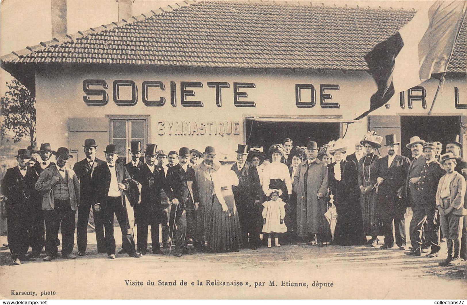 78-BOUGIBAL- VISITE DU STAND DE "LA RELIZANAISE " PAR MR ETIENNE DEPUTE - Bougival