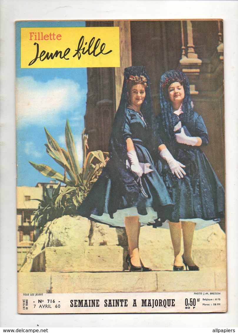 Fillette Jeune Fille N°716 Semaine Sainte à Majorque - Les Premières Petites Robes - Film : Mardi Gras De 1960 - Fillette