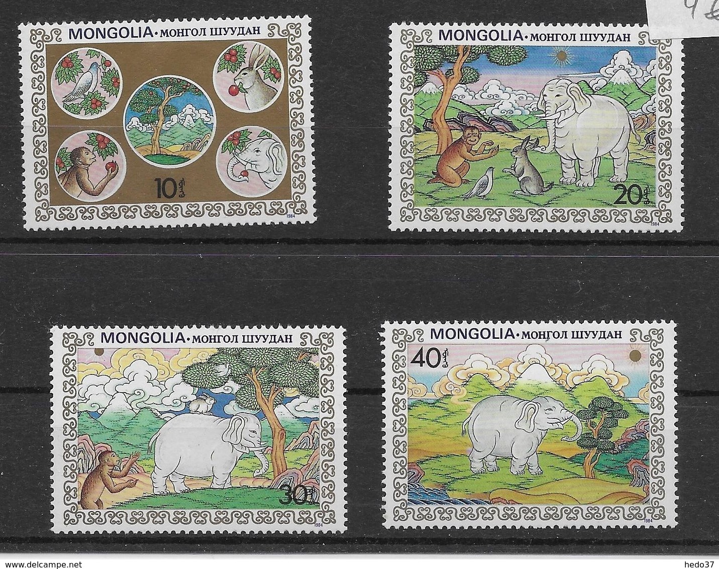 Thème Eléphants - Mongolie - Neufs ** Sans Charnière - TB - Elefanti