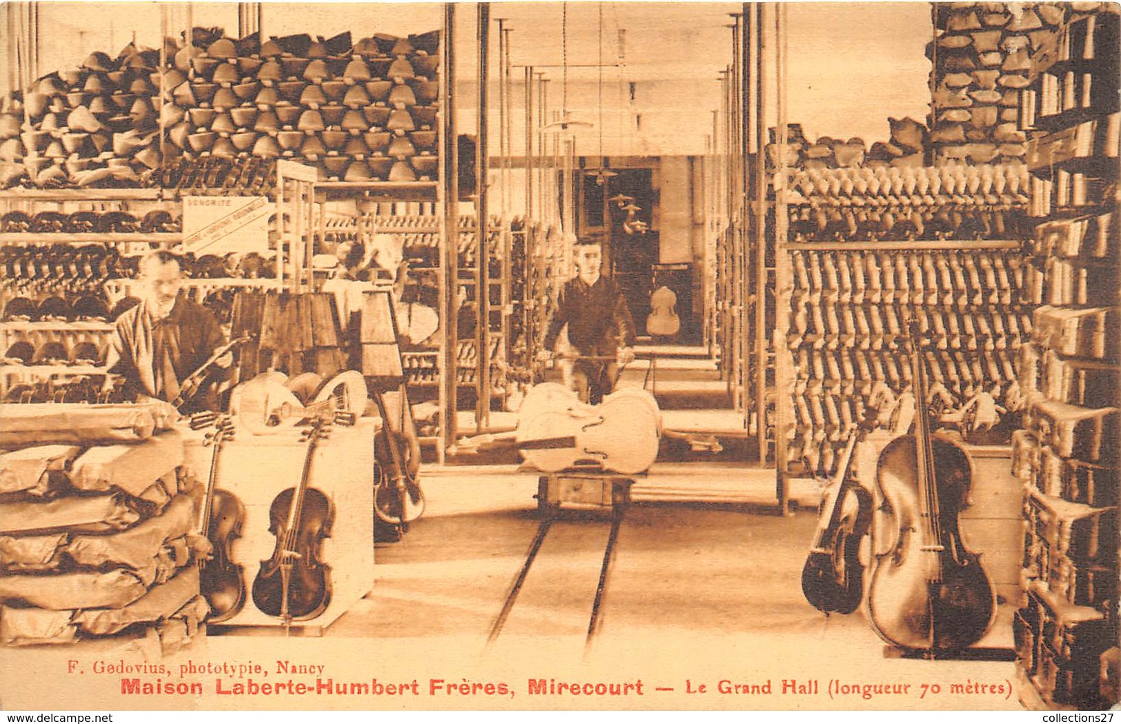 88-MIRECOURT- MAISON LABERTE-HUMBERT FRERES ,( INSTRUMENTS DE MUSIQUE ) LE GRAND HALL - Mirecourt