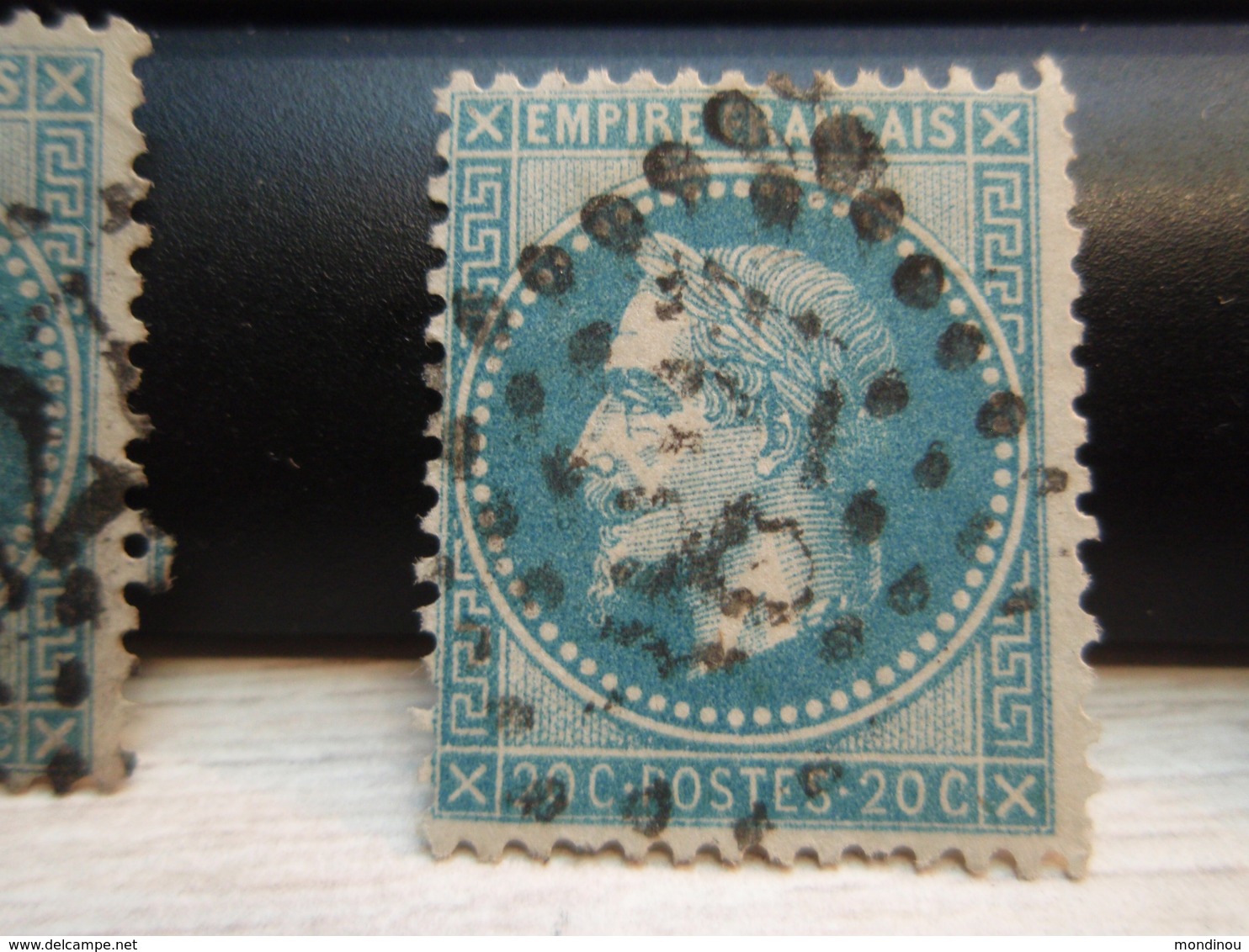 Timbre Empire Français 20 C. Napoléon III  Lauré. 29 B Oblitéré. 3827 - 1863-1870 Napoleon III With Laurels