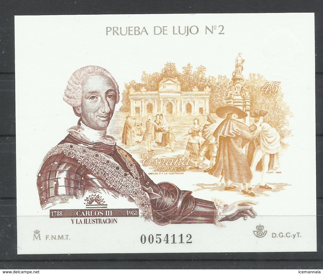 ESPAÑA  EDIFIL   PRUEBA  DE LUJO   17   MNH  ** - Proeven & Herdrukken