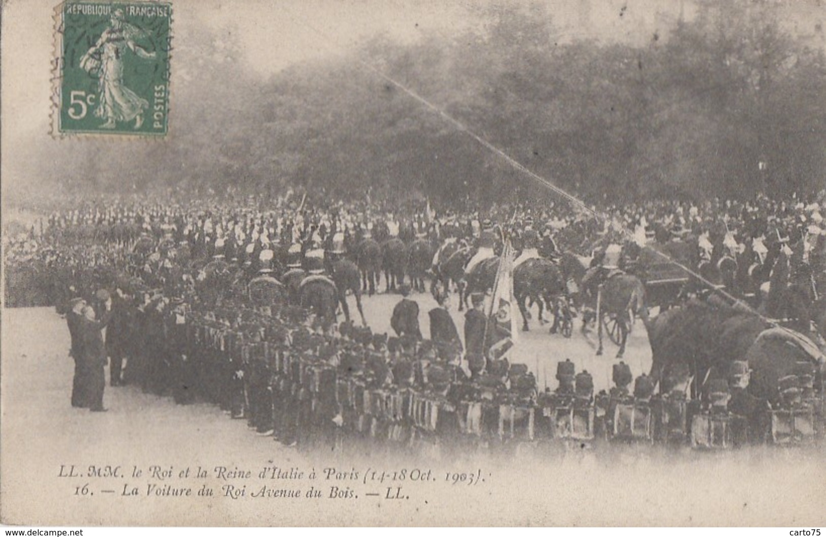 Evènements - Réception - Roi Et Reine Italie - Paris 14 Et 18 Octobre 1903 - Garde Républicaine - Régiment Infanterie - Empfänge