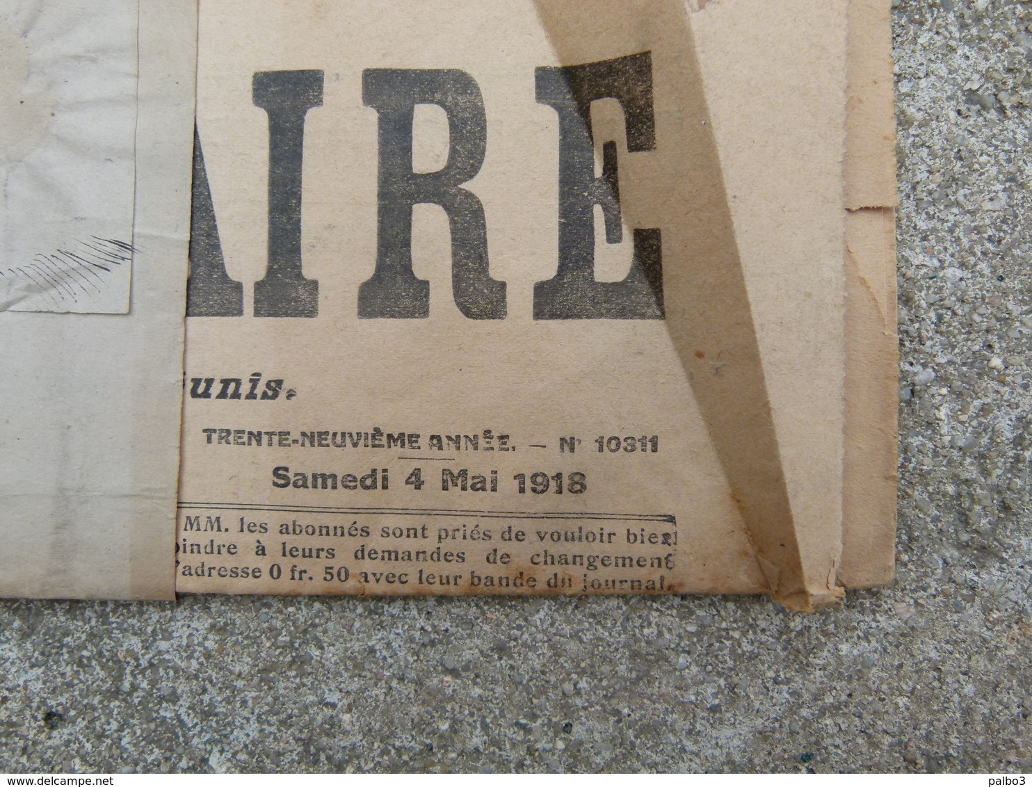 Journal La France Militaire Avec Etiquette Attribué A Un Officier Artilleur - 1914-18