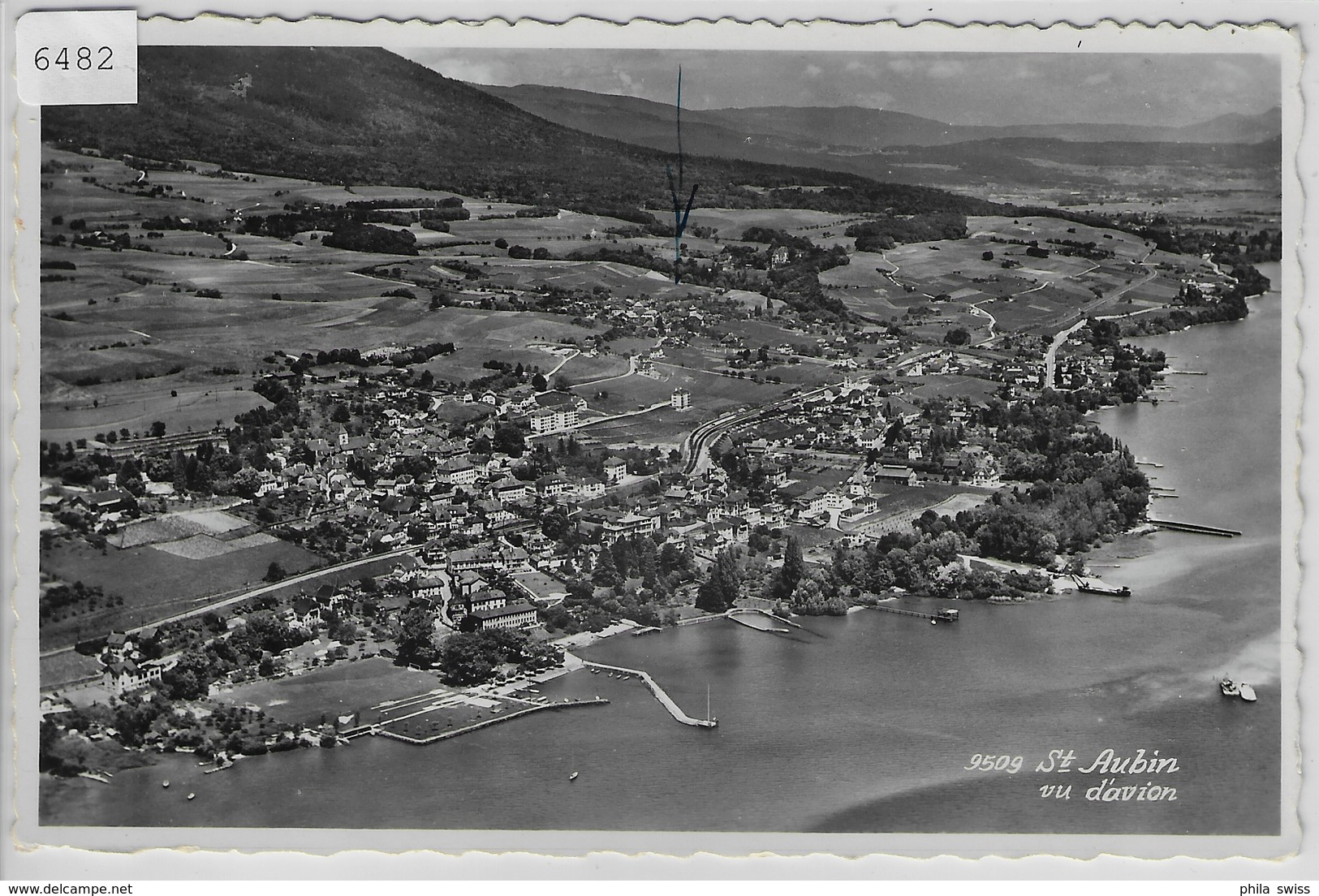 St. Aubin - Vu D'avion - Flugaufnahme Aeroport Lausanne - Saint-Aubin/Sauges