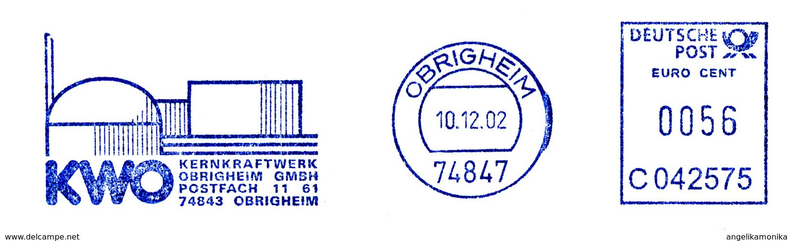 Freistempel 9448 Kernkraftwerk - Franking Machines (EMA)