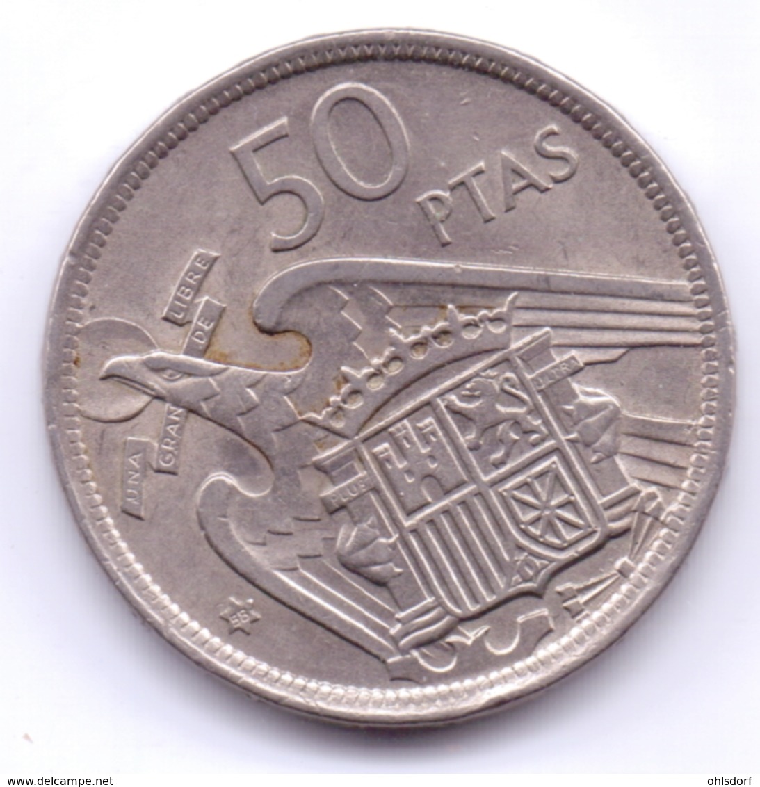 ESPANA 1957 58: 50 Pesetas, 1958, KM 788 - 50 Pesetas