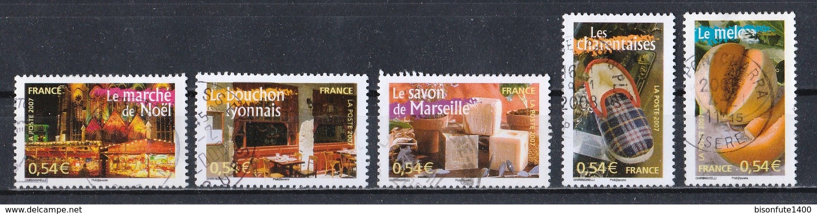 France 2007 : Timbres Yvert & Tellier N° 4094 - 4095 - 4096 - 4097 - 4098 - 4099 - 4100 - 4101 - 4102 Et 4103 Avec Obli. - Usati