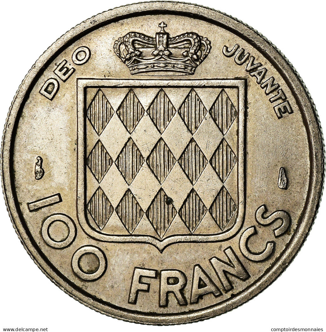 Monnaie, Monaco, Rainier III, 100 Francs, Cent, 1956, TTB, Copper-nickel - 1949-1956 Anciens Francs