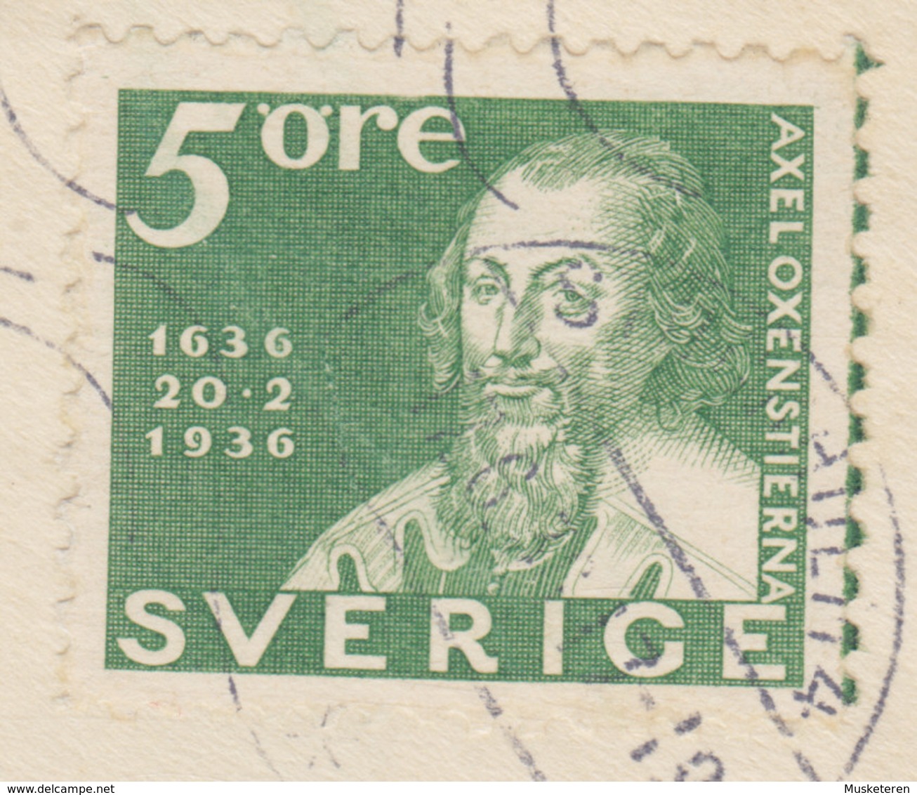 Sweden KIHLSTRÖMS FRIMÄRKSHANDEL, STOCKHOLM 1936 Cover Brief WINTERTHUR Schweiz ERROR Variety Oxenstierne !! - Variétés Et Curiosités