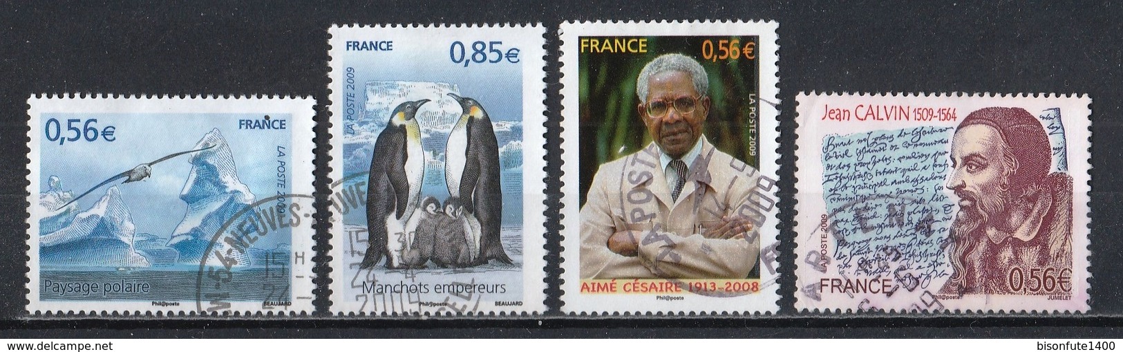 France 2009 : Timbres Yvert & Tellier N° 4324 - 4325 - 4326 - 4335 - 4350 - 4351 - 4352 Et 4356 Avec Oblit. Rondes. - Gebraucht