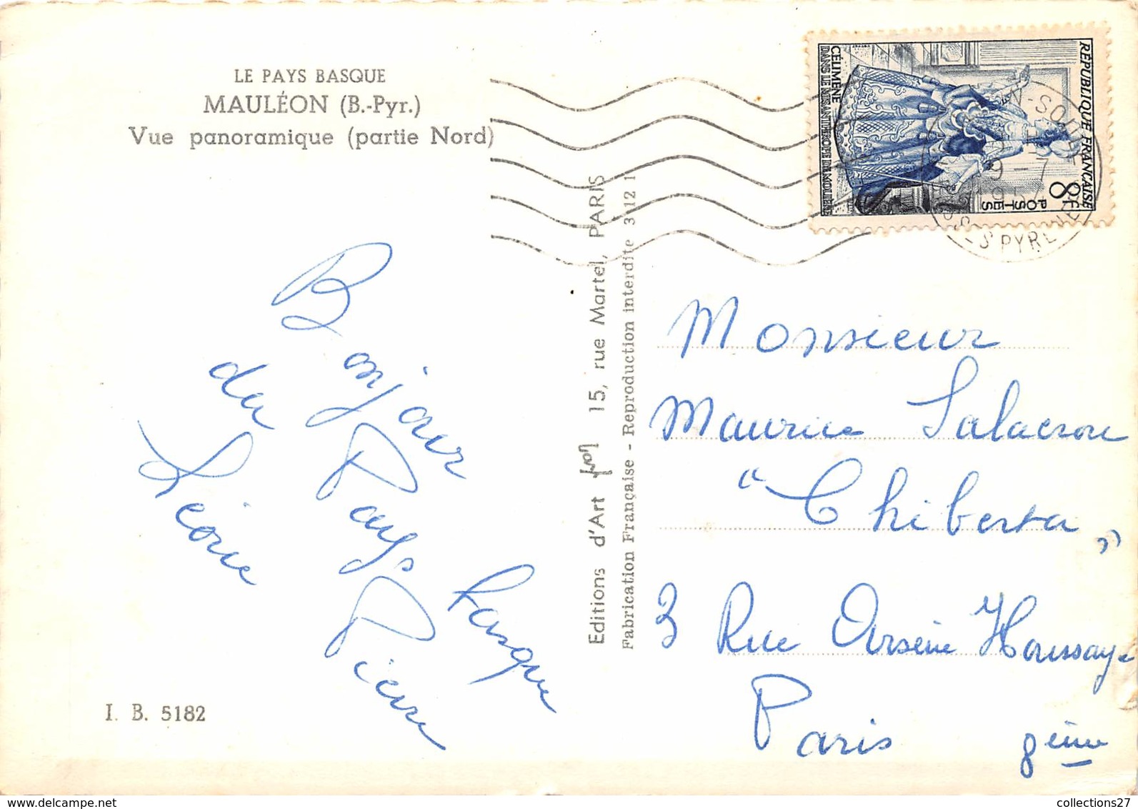 64-MAULEON- VUE PANORAMIQUE PARTIE NORD - Mauleon Licharre