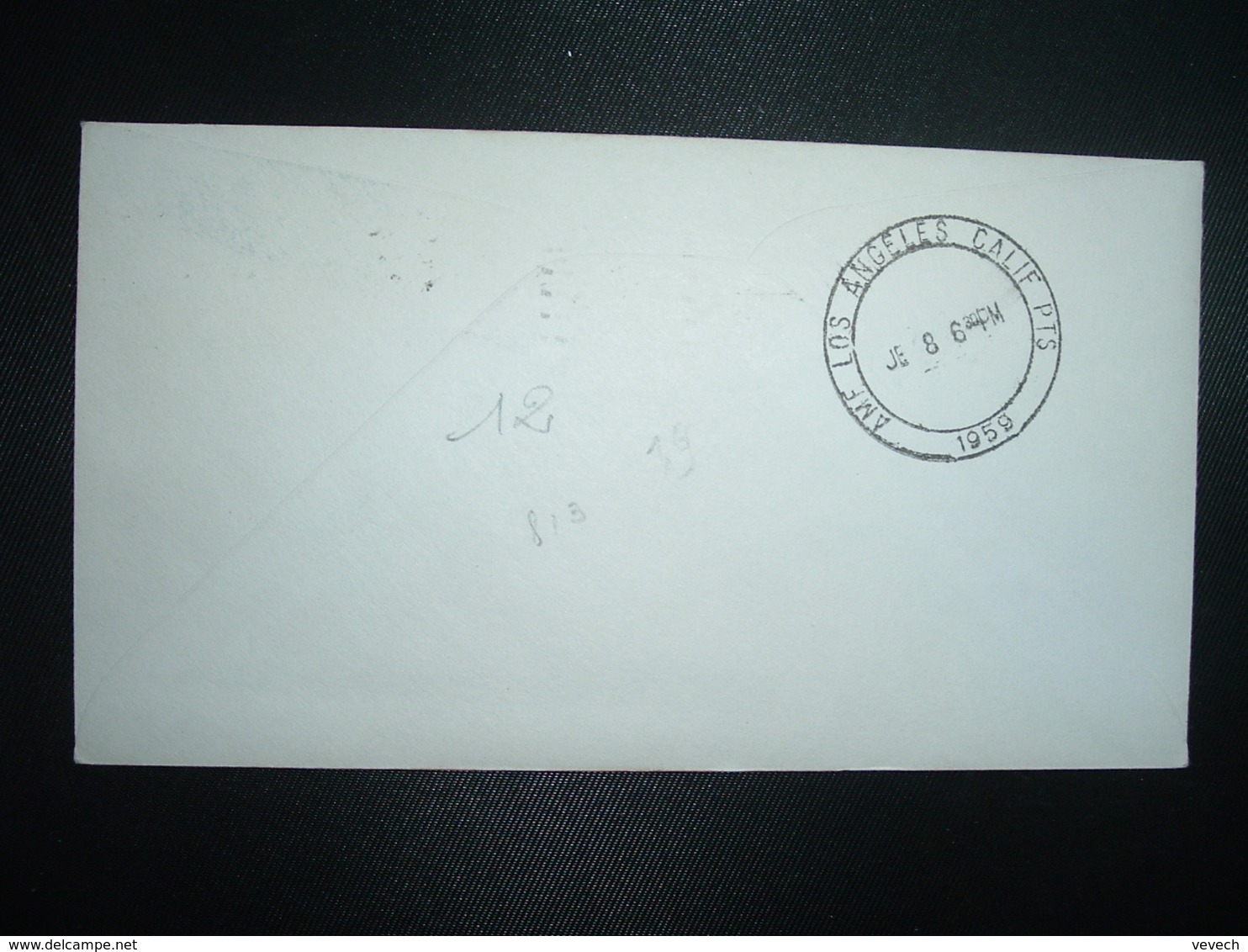 LETTRE TP ALASKA 7c OBL.MEC. JUN 8 1959 CHICAGO FIRST JET SERVICE AM-29 CHICAGO TO LOS ANGELES - Otros & Sin Clasificación