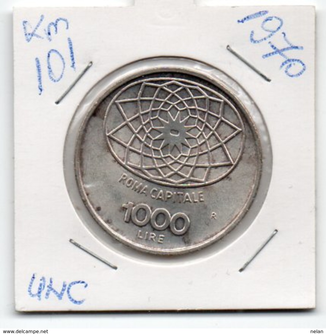 ITALIA- 1000 LIRE 1970  KM-101  FDC  ARGENTO - 1 000 Lire