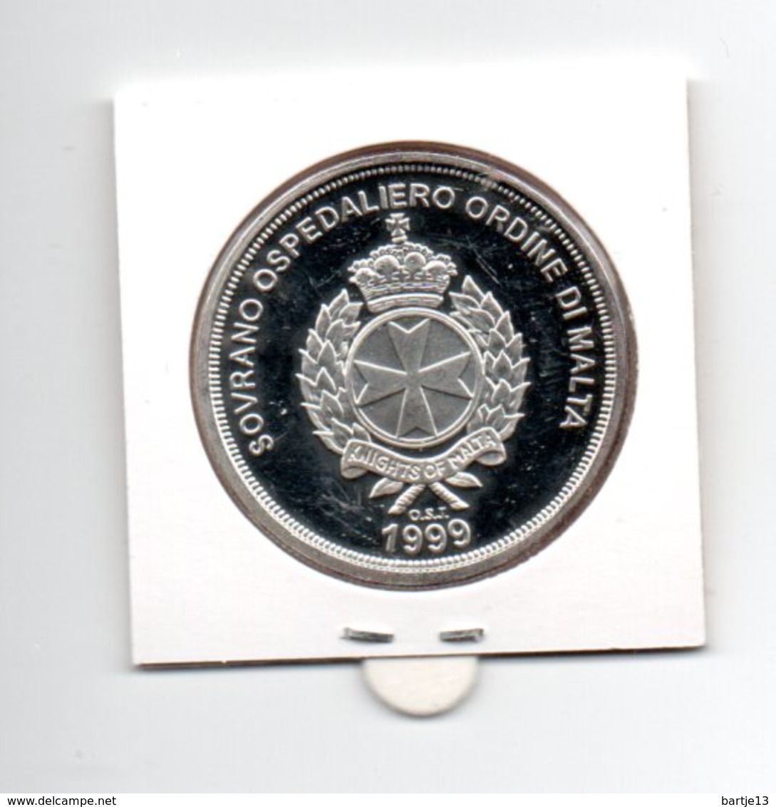 ORDER OF MALTA 500 LIRAS 1999 ZILVER ALEXANDER DE GROTE - Malta (Ordre Van)