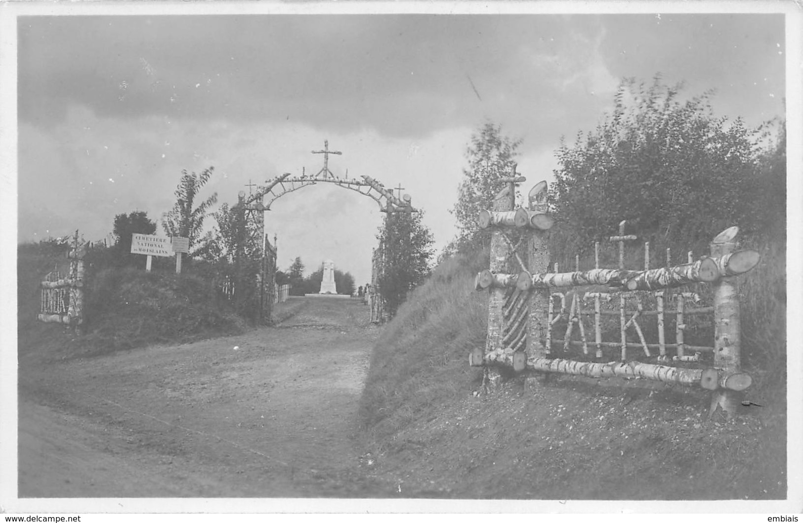 80 - MOISLAINS - Carte Photo Cimetière National De Moislan.PATRIE - Moislains