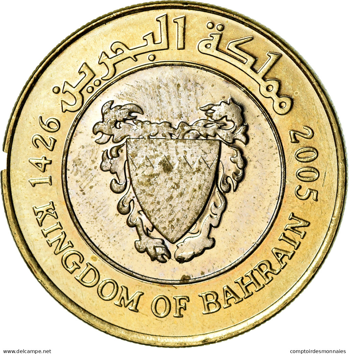 Monnaie, Bahrain, Hamed Bin Isa, 100 Fils, 2005, SUP, Bi-Metallic, KM:26 - Bahrain