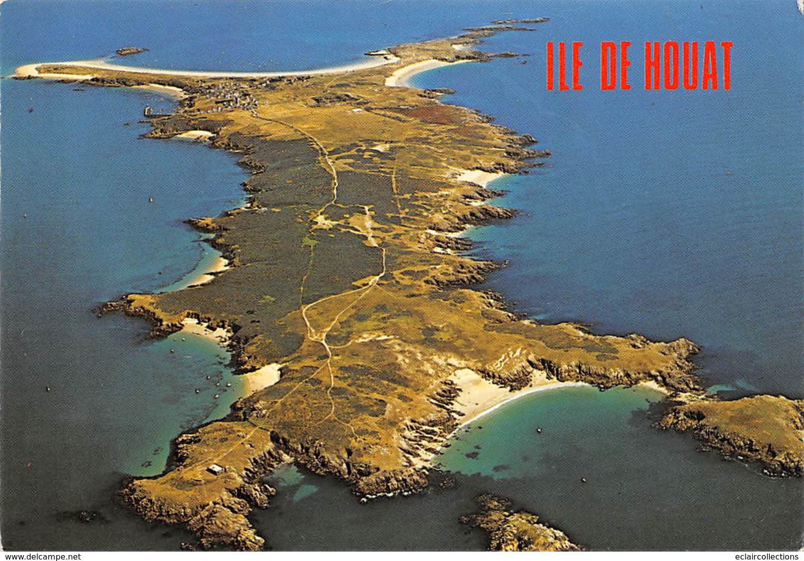 Ile De Houat          56         Vue Aérienne De L'Ile     -  10x15       (Voir Scan) - Other & Unclassified