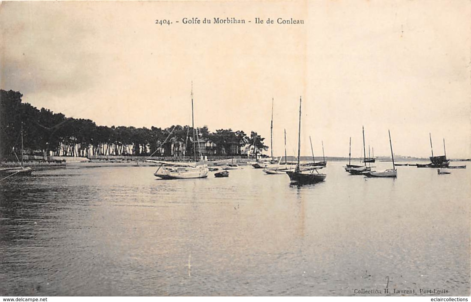 Ile De Conleau         56          Plage Et Bateaux      (Voir Scan) - Ile Aux Moines